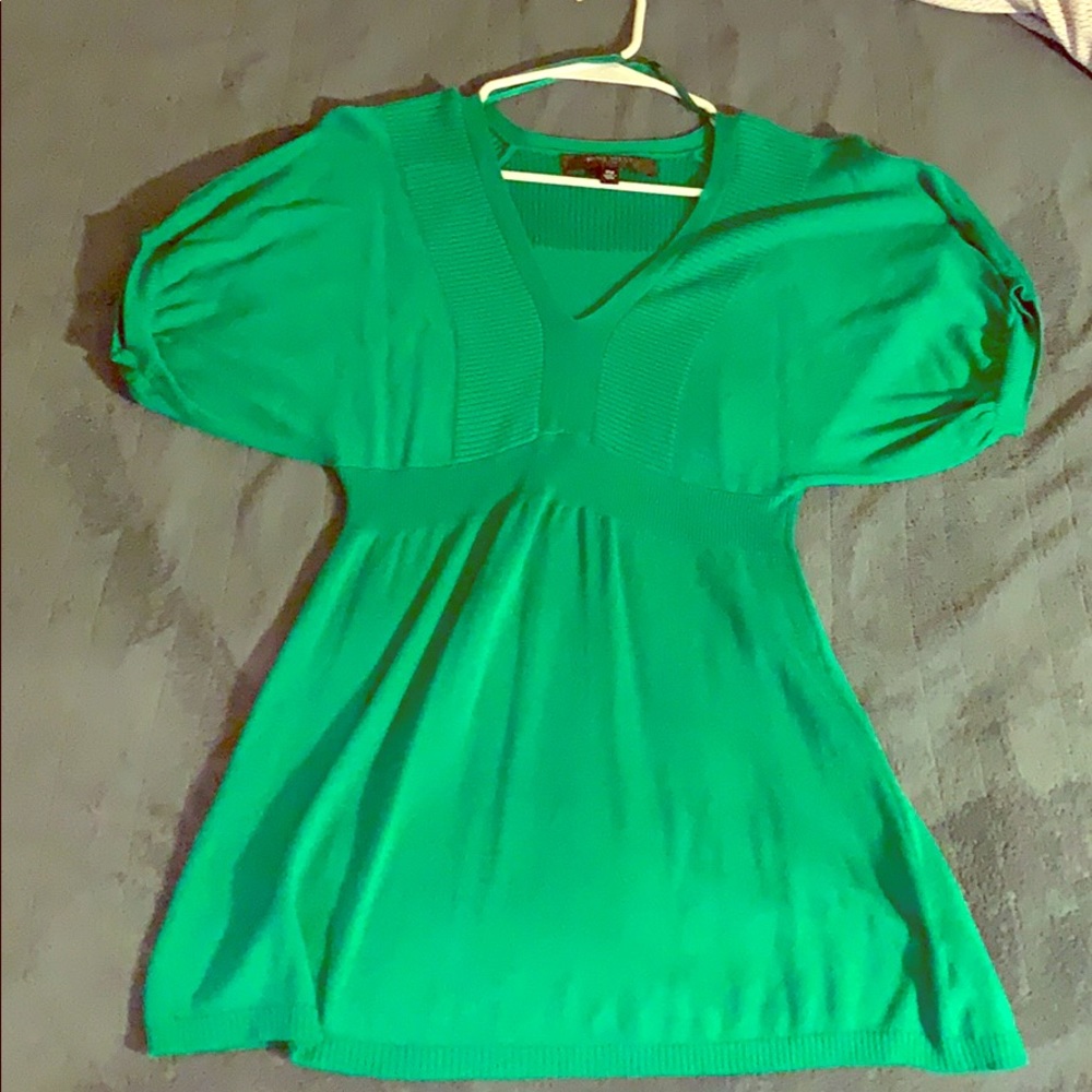 Green nine West blouse